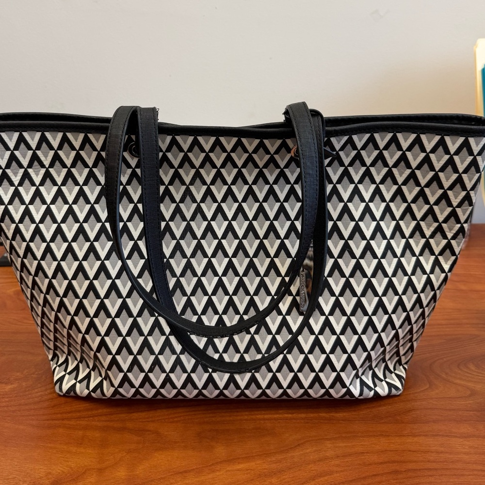 Vince Camuto Monochrome Geometric Tote